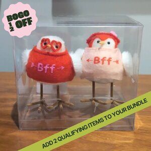 2022 2023 Target Valentine Spritz 2pk Mini Fabric Bird BFF Decor Love Set NIB